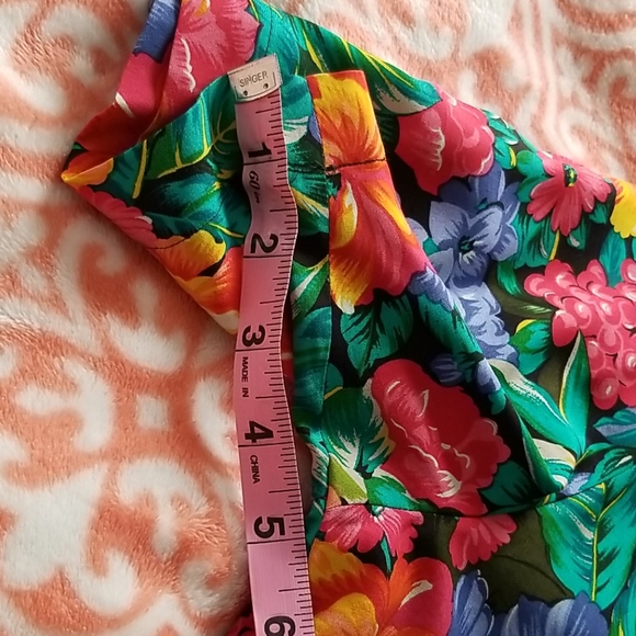 NWT Early 90s Vtg Talbots Floral Silk Blouse Top - Picture 8 of 8